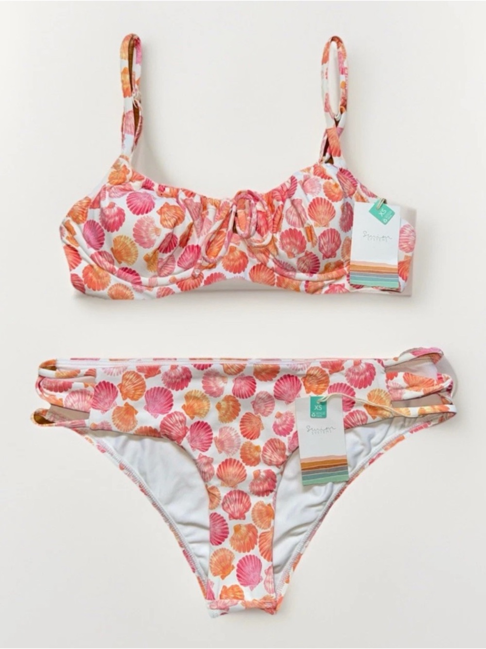 Swim Systems Women Sz Petite XS Bikini 2piece Set Avila Underwear New Hipster